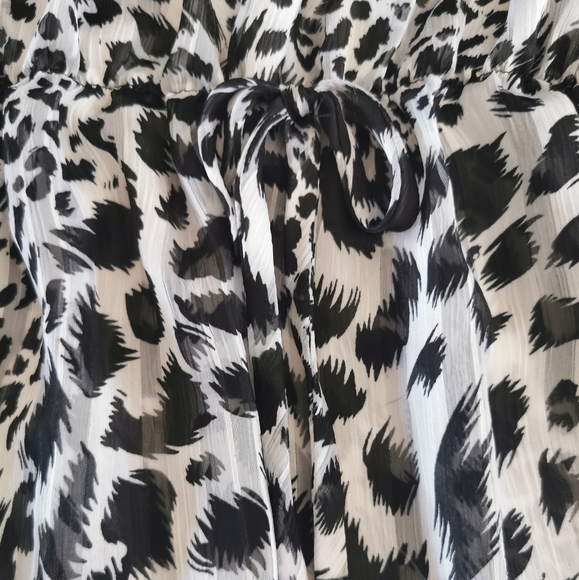 Lori Michaels Collection Multi Print Blouse S/M - Picture 6 of 11